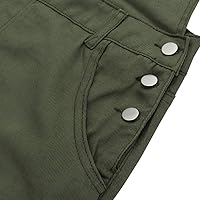 Vista 5 de LONGBIDA - Jardinera de mezclilla para hombre, ajuste entallado, moderno, con bolsillos