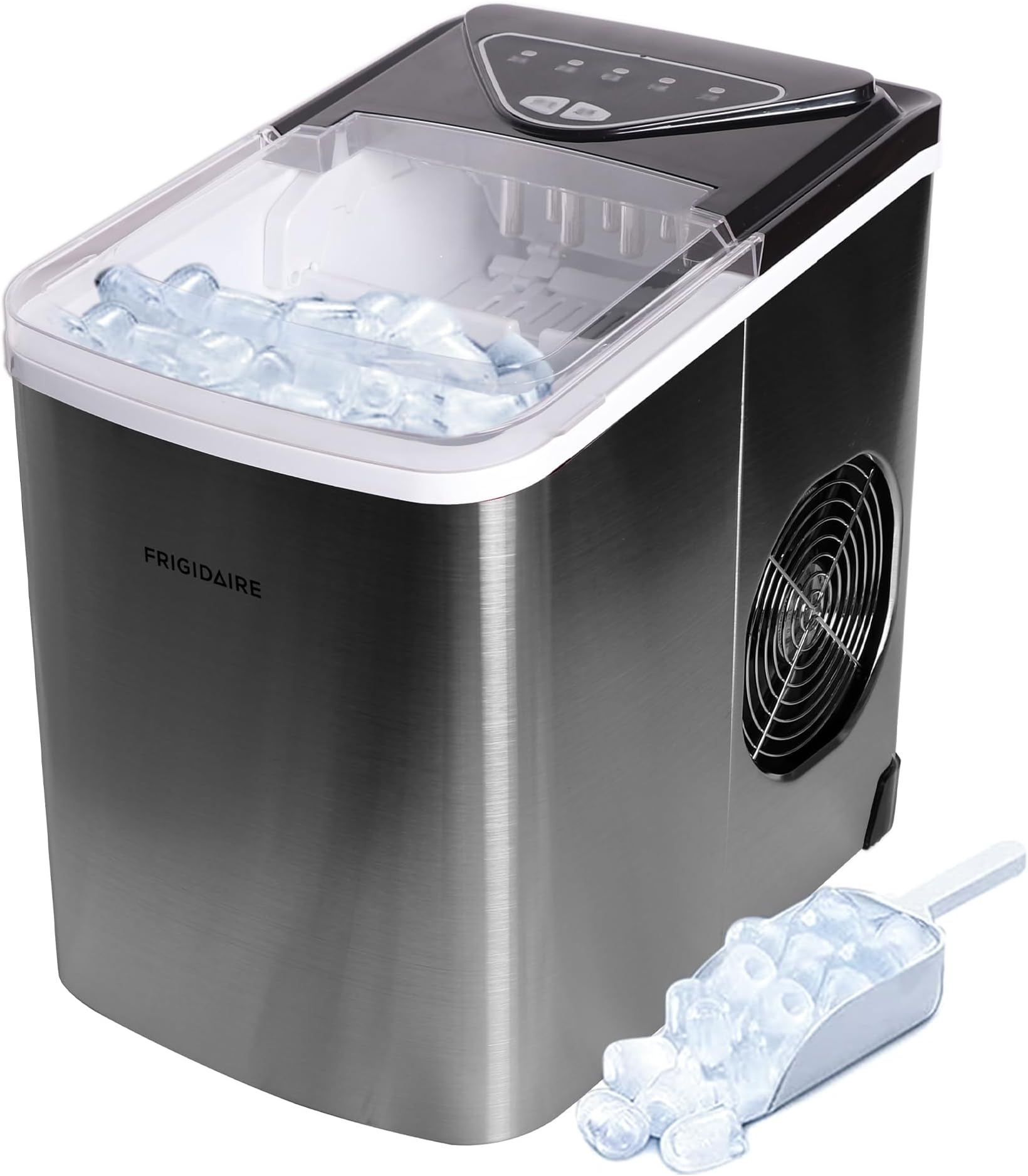 Frigidaire EFIC123SS Counter Top Maker, Produces 26 pounds Ice per Day