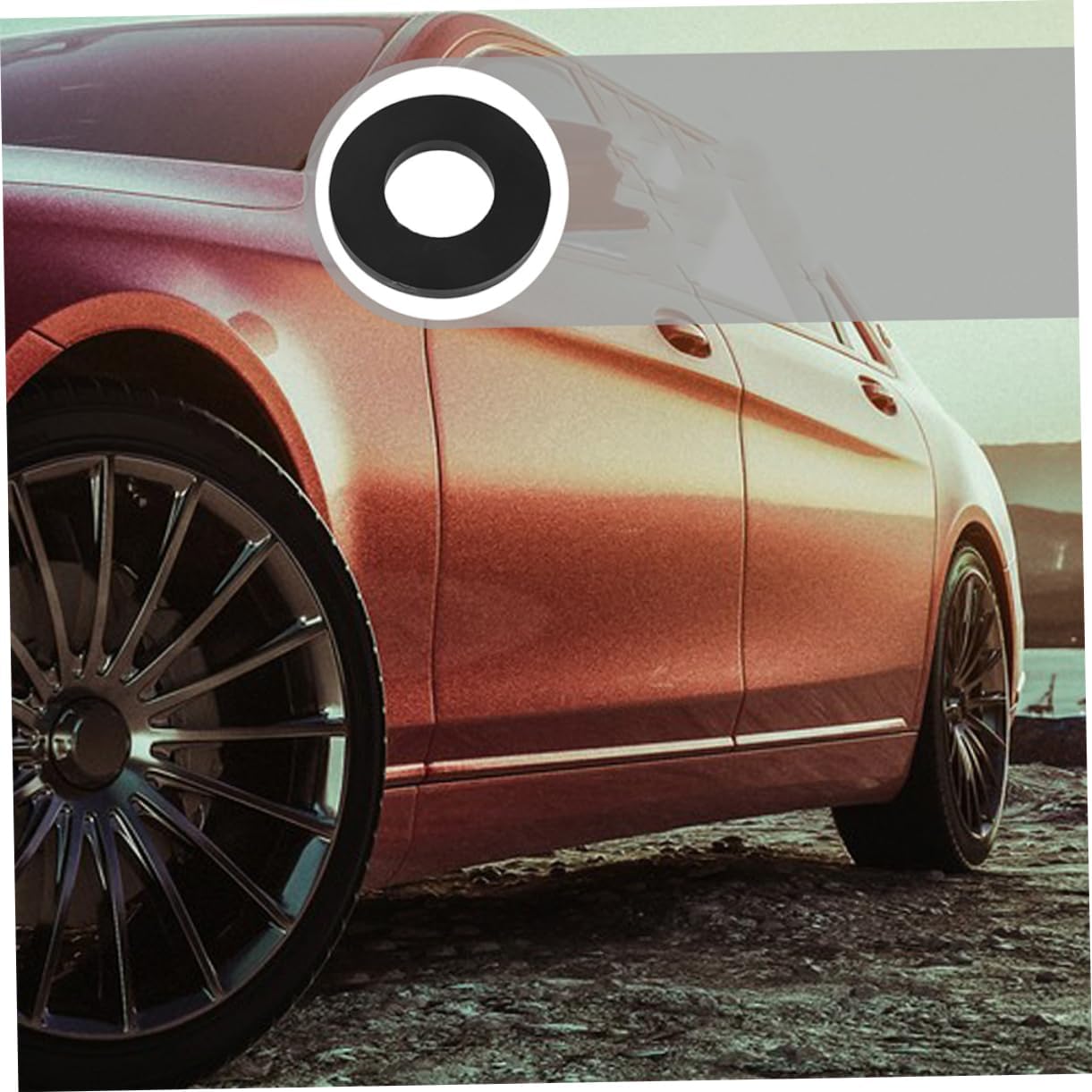 2pcs Shock Absorber Rubber Cushion Rings for Car Suspension Vibration Reduction Mounting Pads Shock Absorbing Pads for Enhanced Performance and Easy Installation