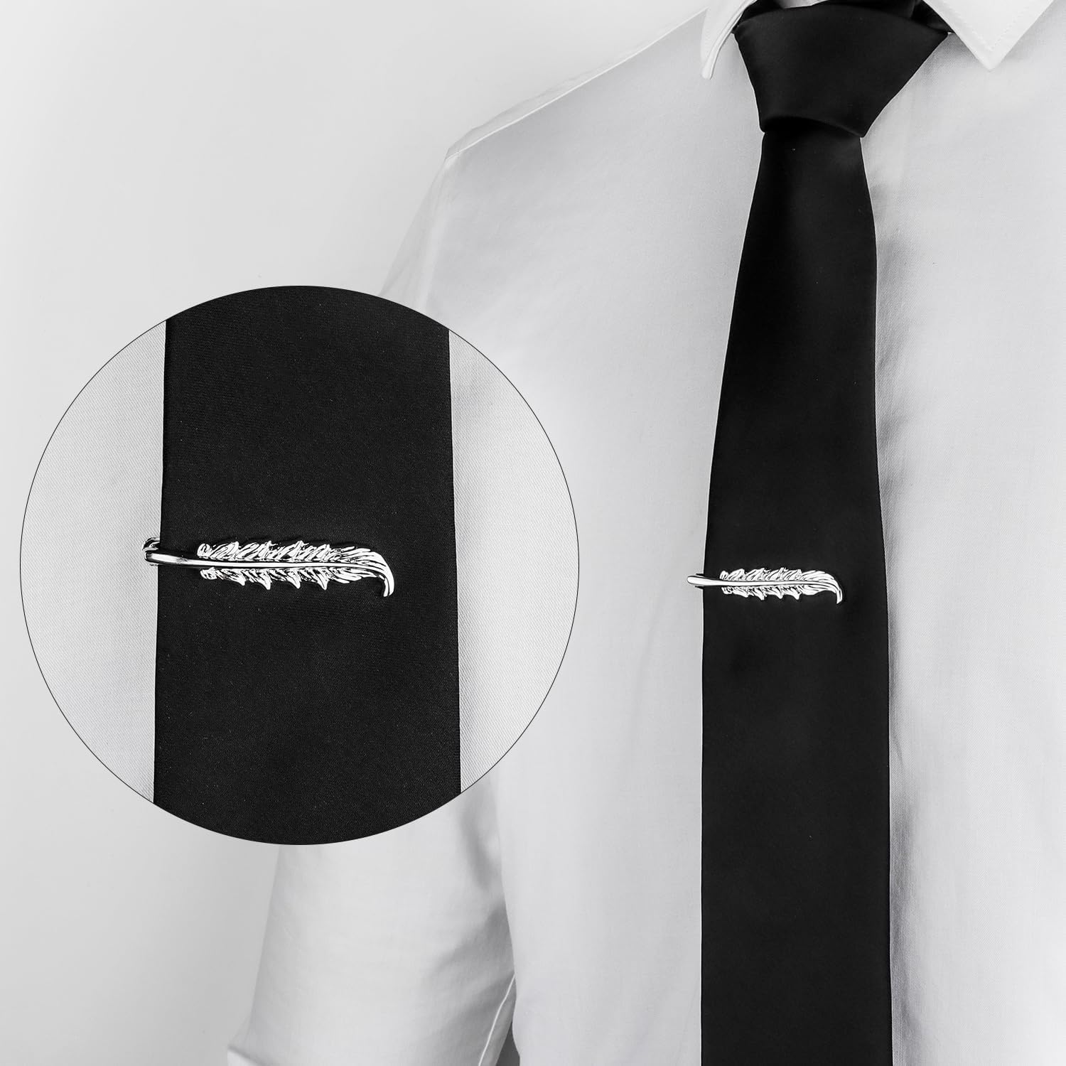 HAWSON 2/2.2 Inch Various Tie Clips for Men Unique, Personalized Novelty Tie Bars Pins Tacks, Funny Theme Wedding Holiday Gifts for Husband Groomsmens image 3