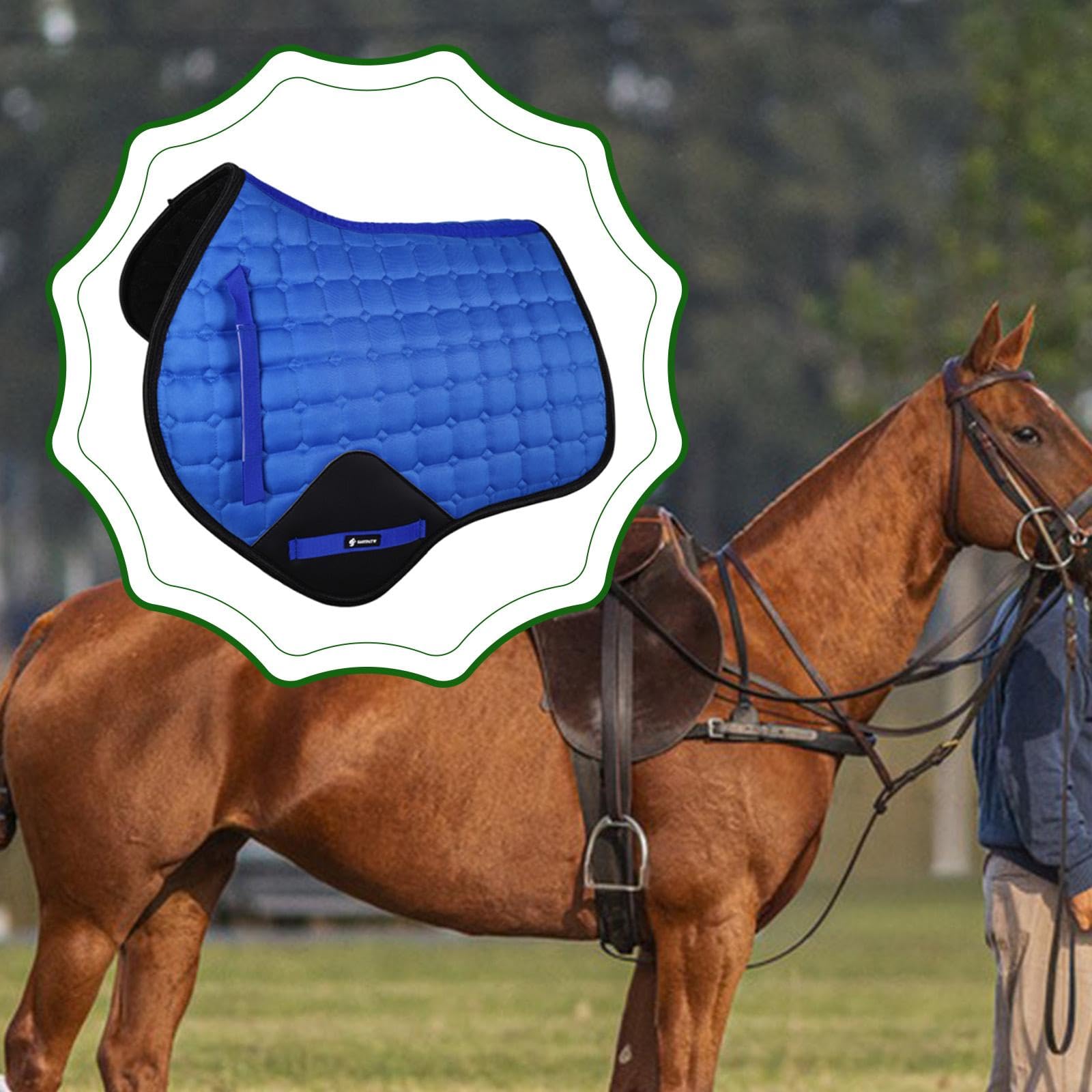 Manta para Silla de Montar, Cómoda, para Equitación, con Absorción de Impactos.