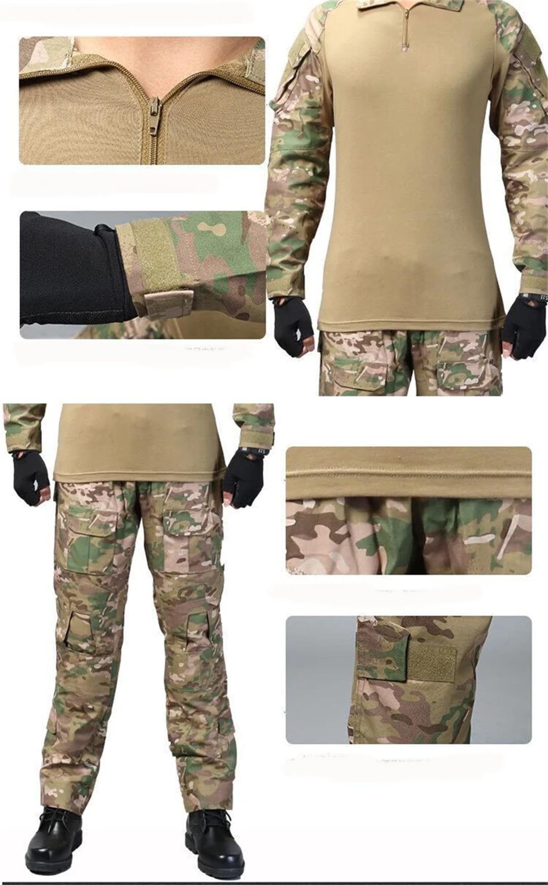Set di pantaloni tattici tattici mimetici tattici da caccia per attività all'aperto