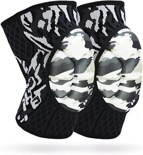 Protective Knee Pads Pair Thick Sponge Volleyball Knee Pads Anti-Slip Breathable Sports Knee Brace for Football, Basketball,Running, Dance (Black)