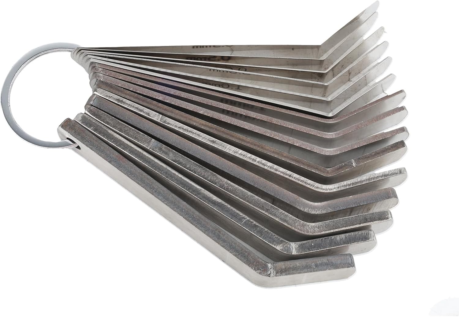 15PC Feeler Gauge Jake Brake Tool Set 0.2mm - 4.2mm, Replacement for Volvo Mack MP7 MP8 MP10 D12 D13 D16 Engines, Exhaust Valve Adjustment Kit Part# 85111377 88880052 88880053