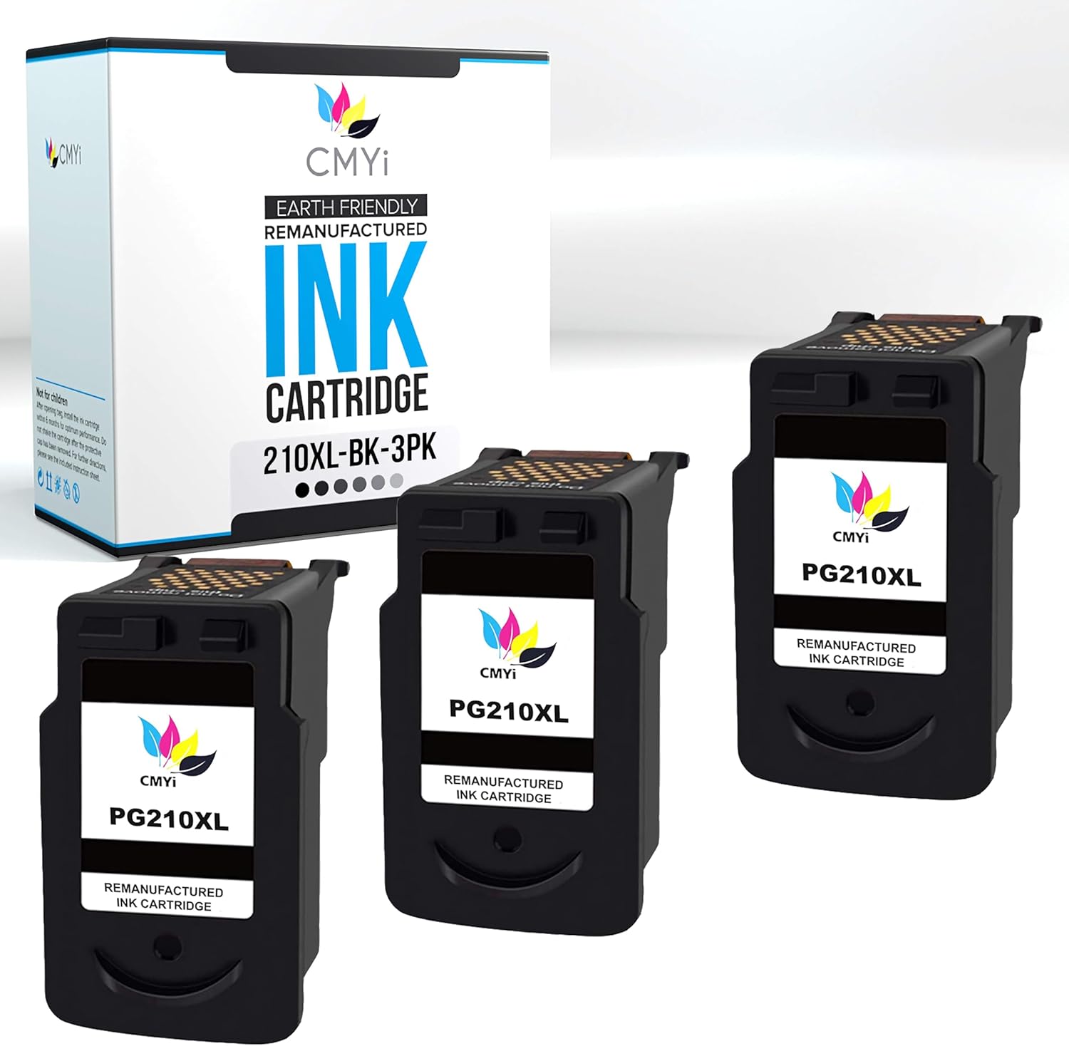 210XL 211XL Replacement Combo Pack Ink Cartridges for Canon PIXMA iP2700, iP2702, MP230, MP240, MP250, MP260, MP270, MP280, MP480, MP490, MP495, MP499, MX320, MX340 Printers (1 Black, 1 Color)