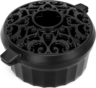 Wood Stove Steamer - Rust Resistant Cast Iron Humidifier Pot with Three-Layer Porcelain Coating for Woodstove, Indoor Fireplace Steamer for Dry Winter, Decorative, 2.7 Quart-Black