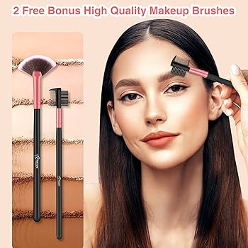 PROSHAPE &amp; Beautyセット 16-Pc Premium Synthetic Makeup Brush Set: Blush, Eye Shadows