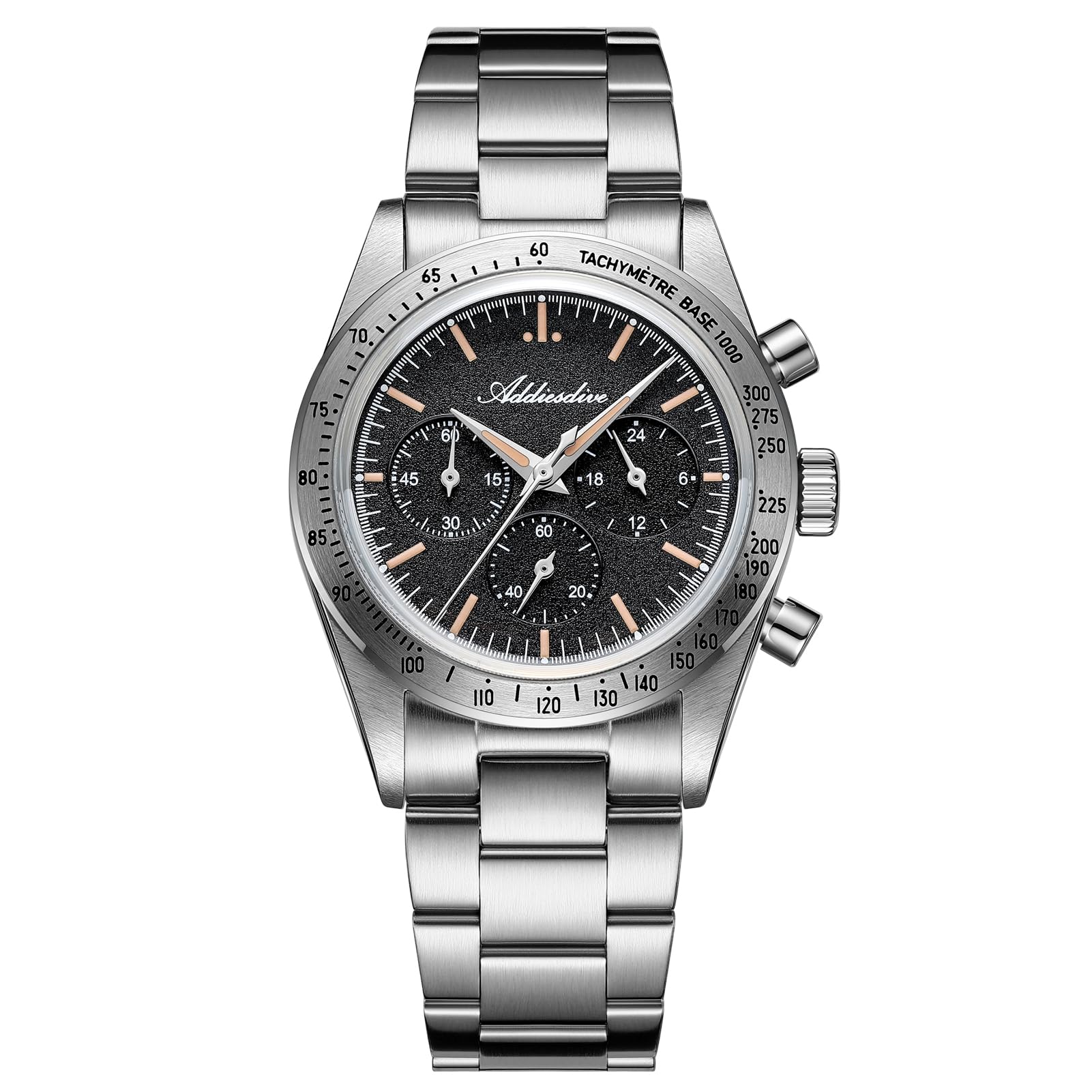 Simple Chronograph Watch for Men Tachymeter Bezel Sports Watch