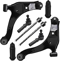 Vista 841 de Detroit Axle - Kit de suspensión frontal de 8 piezas para Dodge Journey 2009-2015, 2 brazos de control inferiores, 2 rótulas, 2 varillas