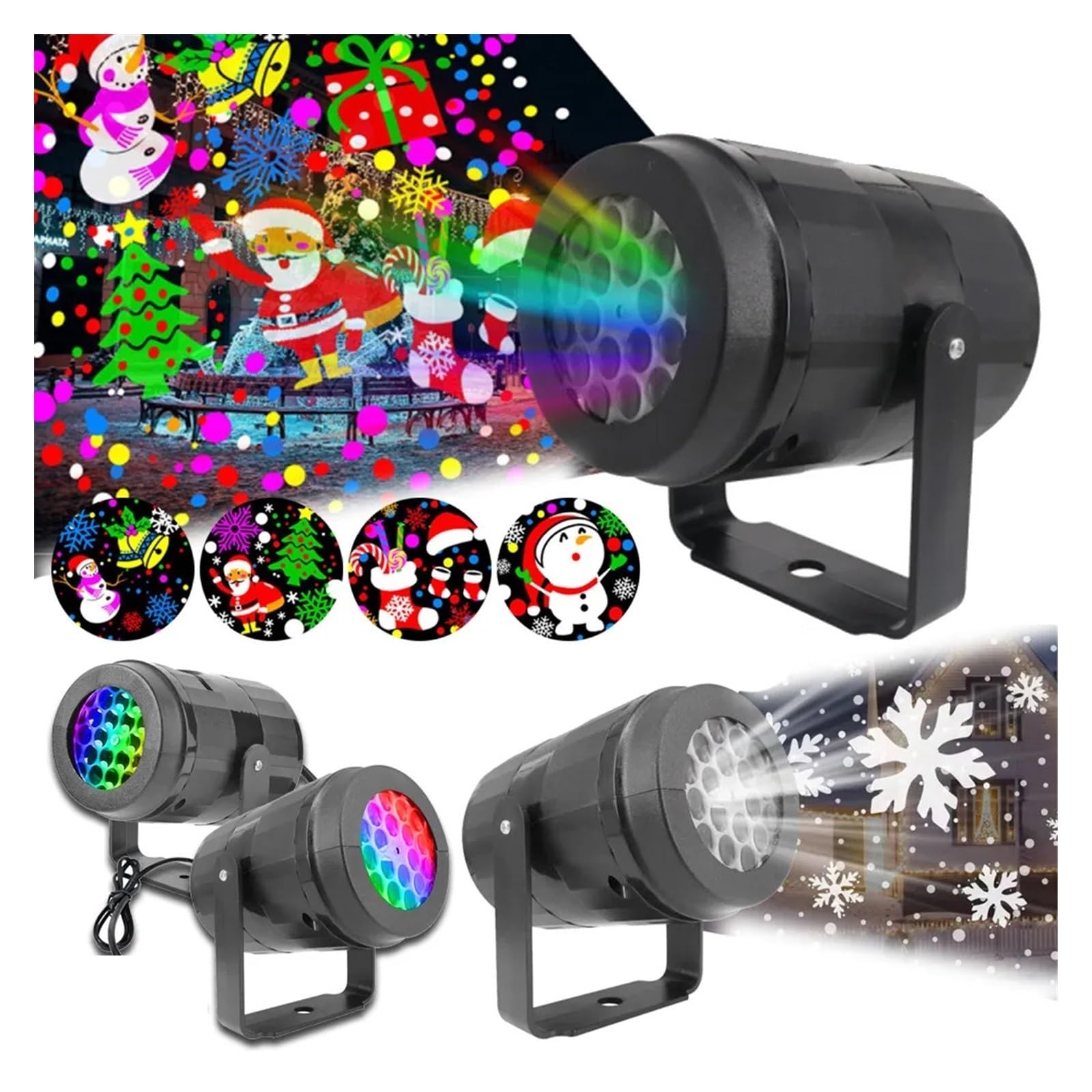 proiettore di luce, Lampada di Natale a LED girevole a 360° for interni ed esterni - Spettacolo luci