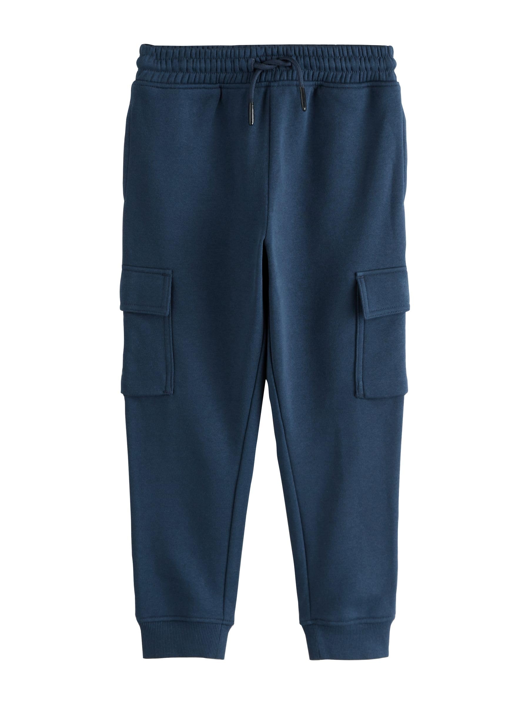 NEXT Garçon Pantalon de Jogging Cargo Slim, Lot de 3