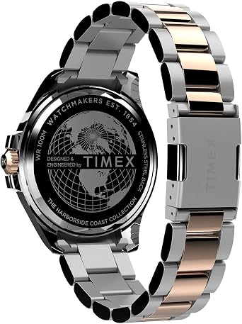 Timex Orologio Analogico al Quarzo Uomo con Cinturino in Acciaio Inossidabile TW2V402009J