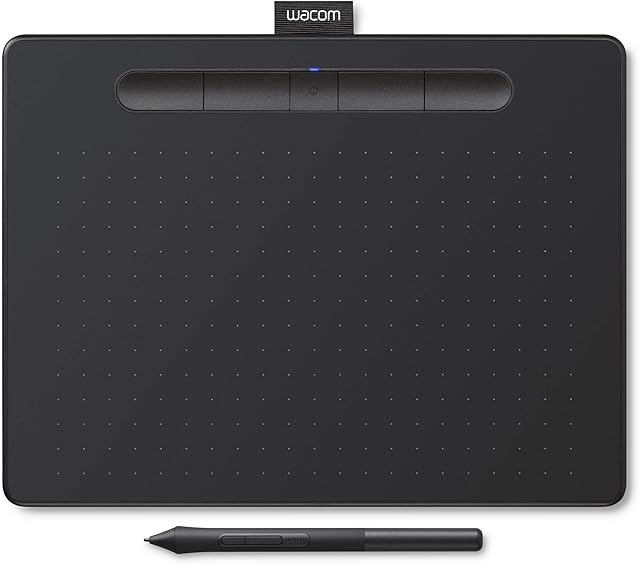 Wacom Intuos Medium Drawing Tablet Bluetooth - Digital Tablet for Painting, Sketching and Photo Retouching with pressure sensitive pen, black - Ideal for Work from Home & Remote Learning
