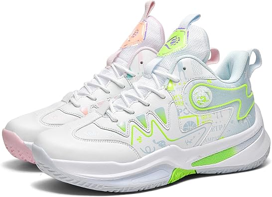 VAXAV Unisex High Top Basketball Shoes,Outdoor Sports Sneakers Athletic Running Shoes