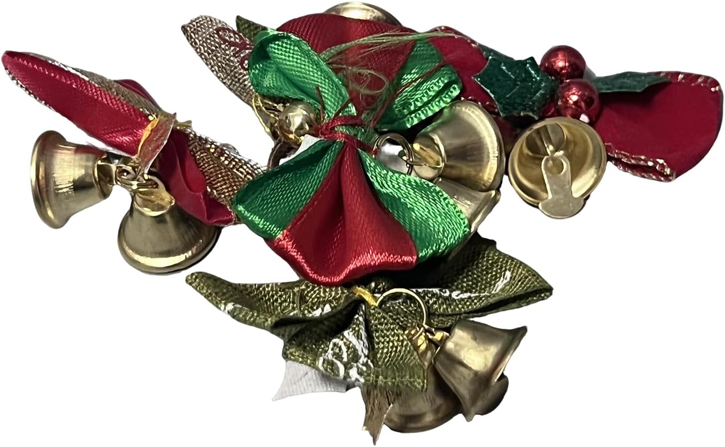 ELGLIM Christmas Tree Decorations, 5 Pcs Christmas Bell Craft Bell Craft Christmas Tree Ornaments