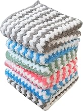 Microfiber Face Towel/Handkerchief for Baby/Kids Soft and Absorbent Wash Clothes for Newborns, Infants and Toddlers (Colours & Prints May Vary) (6)