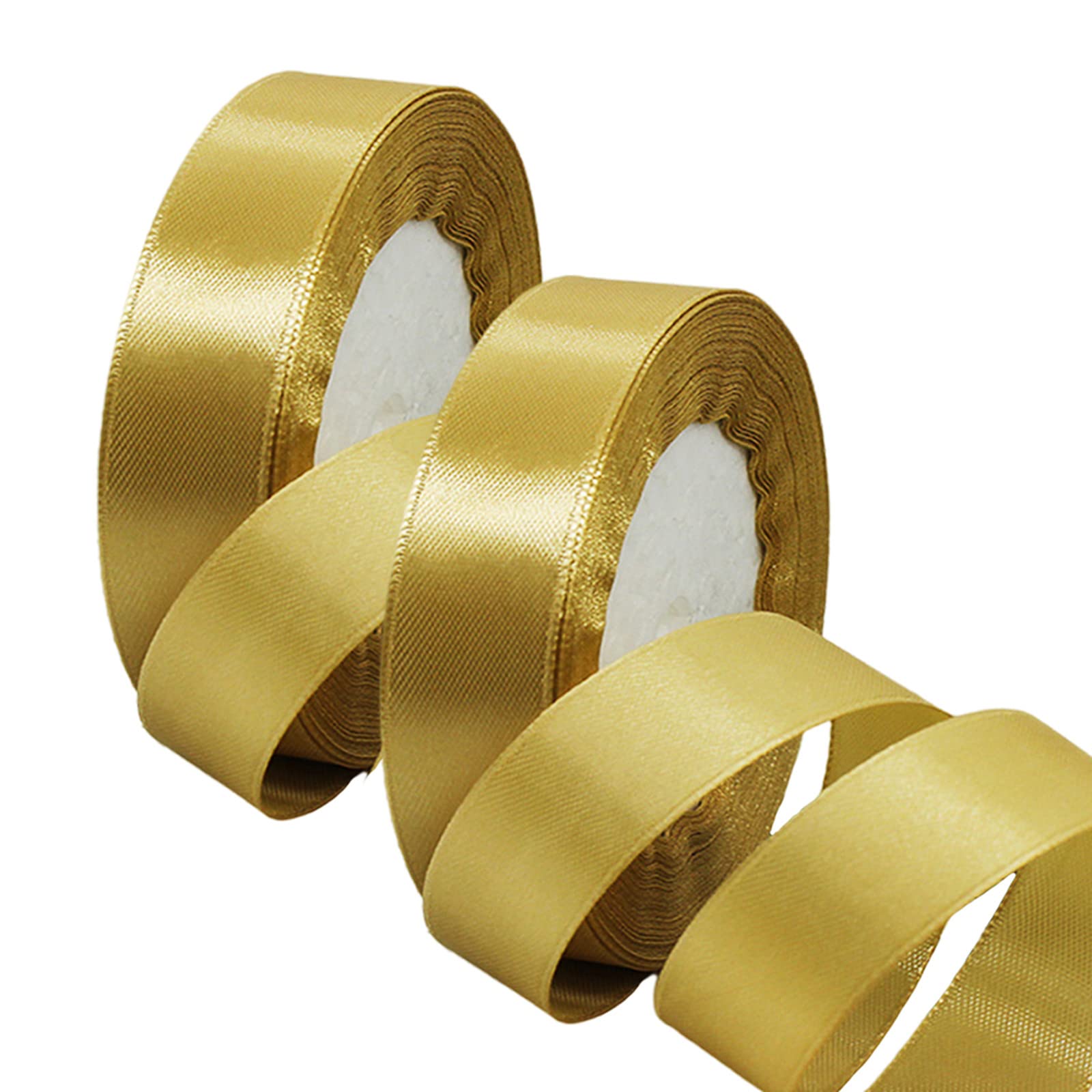 50mm Wide White Ribbon Thick Wedding Car Ribbon 22m, 2 inch Thick White Satin Ribbon for Gift Wrapping Wedding Car Christmas Birthday Cake Hair Bow Florist Bouquet Crafts Decorations — view 183