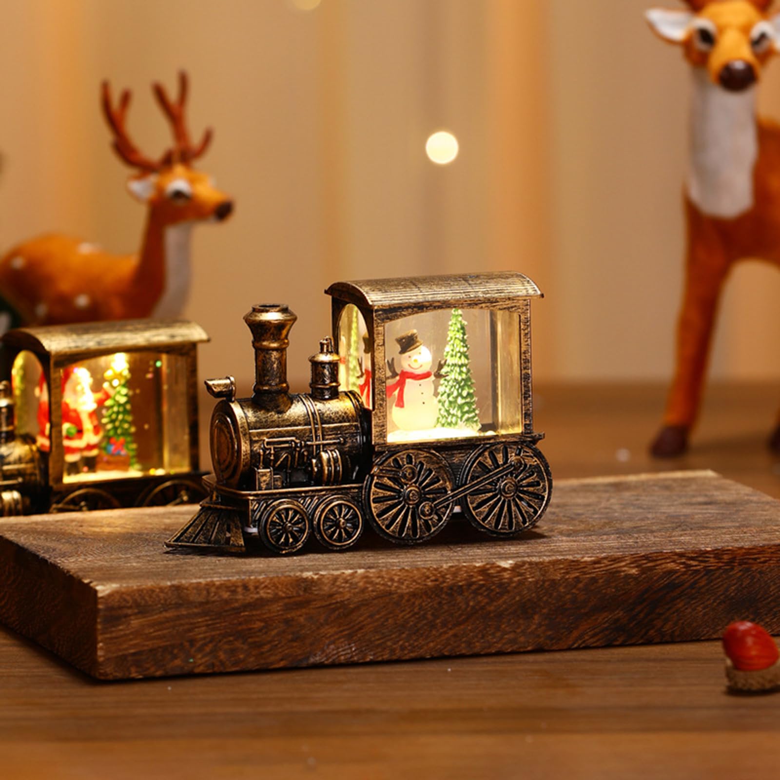 Amazon.co.jp: ホリデー光るサンタクリスマストレインエレガント Amazon.co.jp: ホリデー光るサンタクリスマストレインエレガント