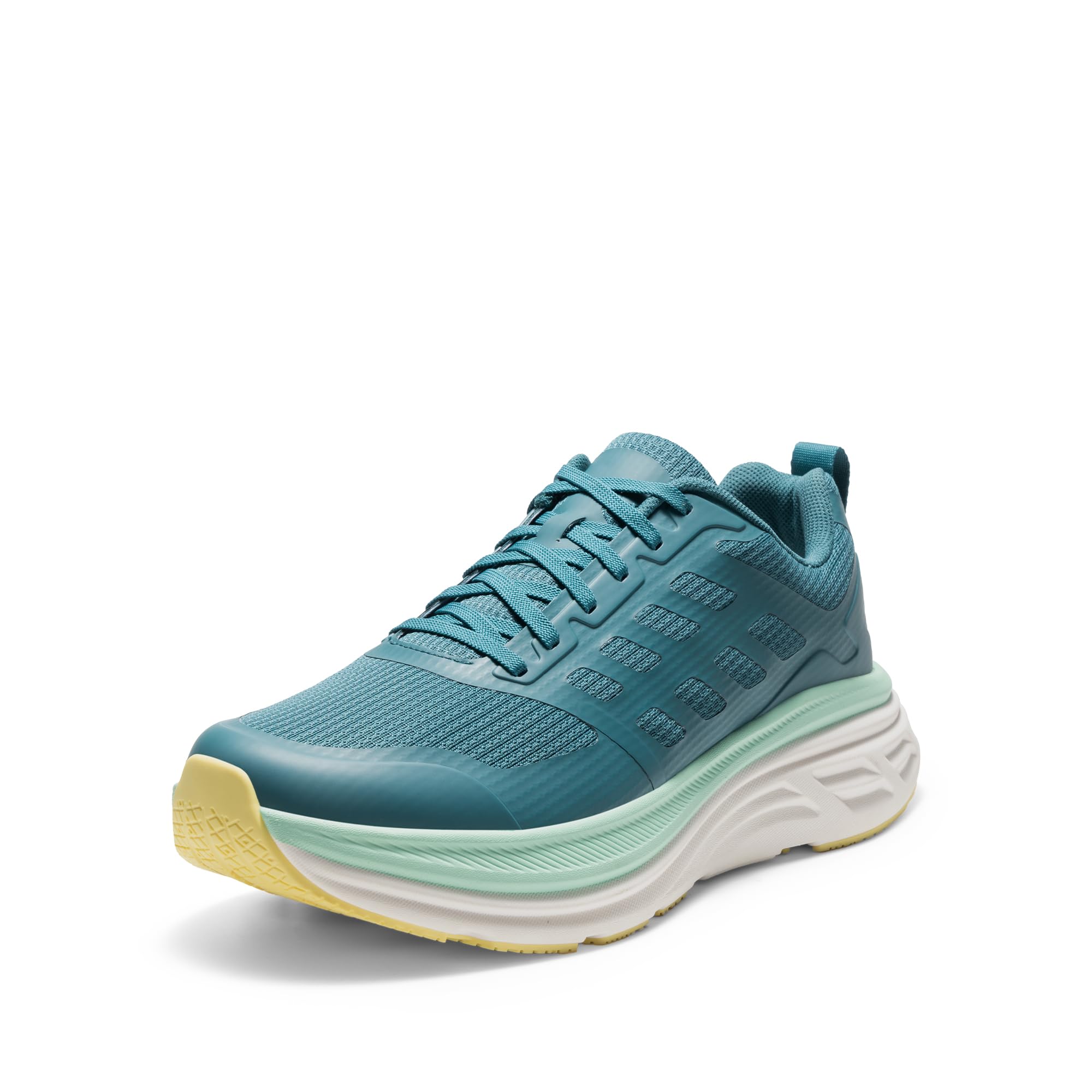 NORTIV 8 Męskie buty do biegania, chodzenia, gry w tenisa, z amortyzacją, na siłownię, sportowe, atletyczne, casualowe trampki ActiveFloat, Niebieski, zielony, 9.5