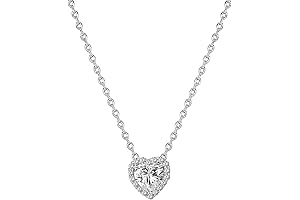 14K Gold Plated Post Faux Diamond Round Solitaire Pendant Halo Necklace |...