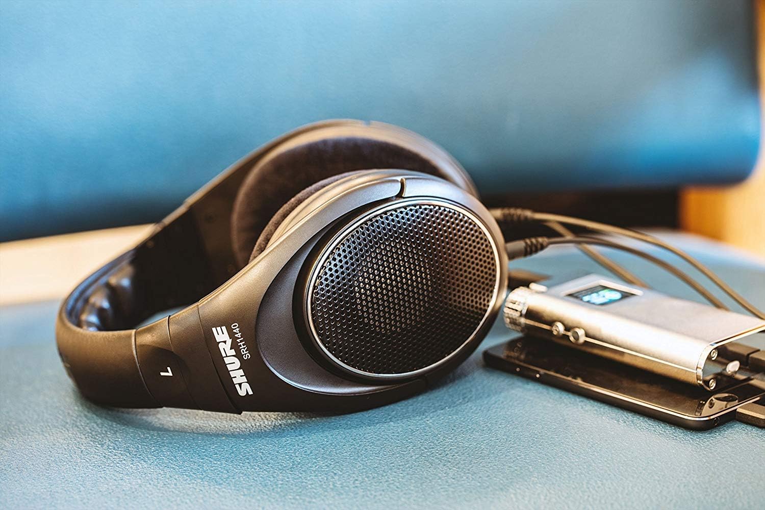 shure srh1440 professional open back headphones 40mm neodymium drivers full range audio with detailed highs and rich bass for mastering and critica