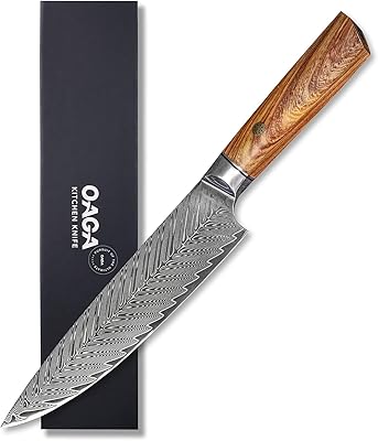 OAGA Damascus Chef Knife