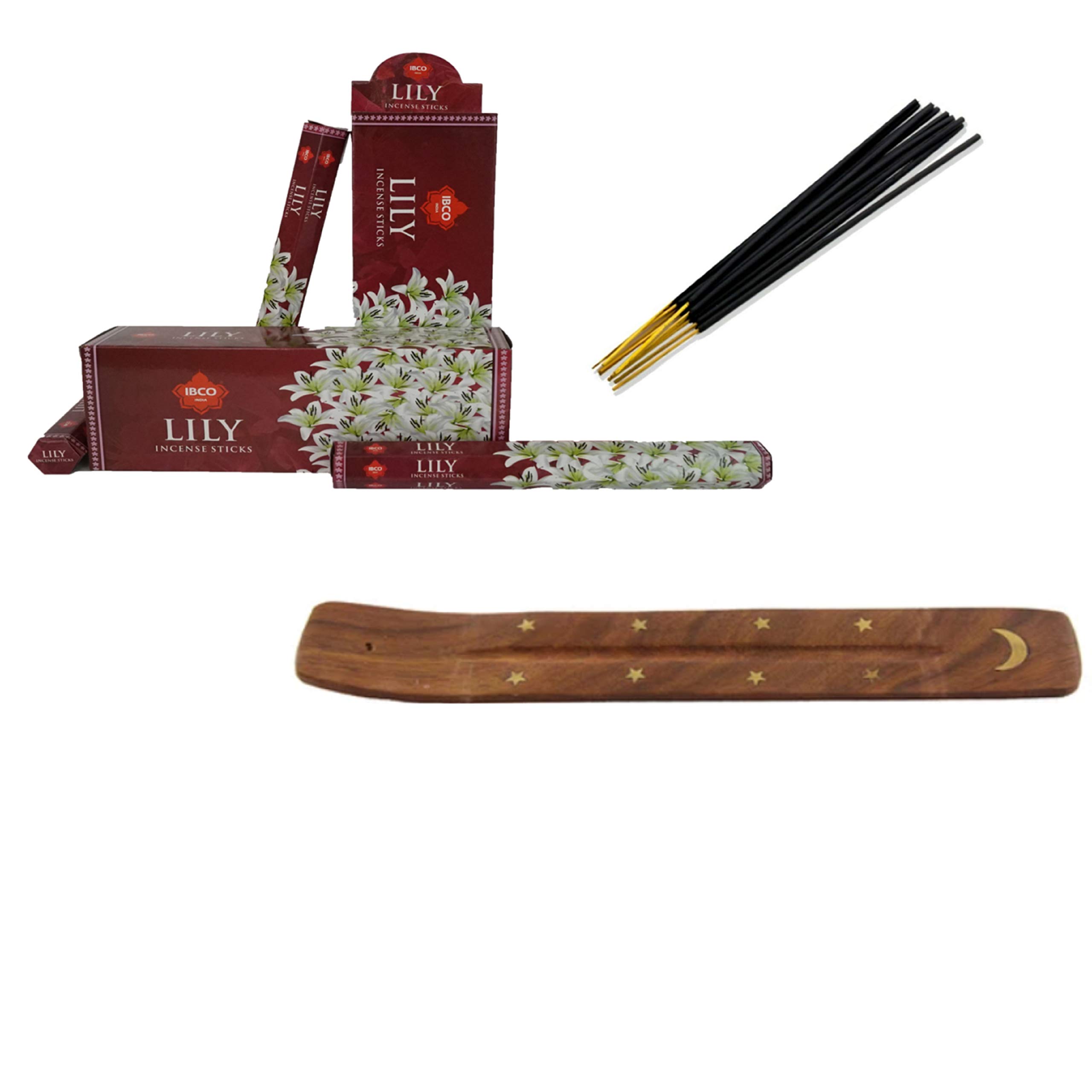 IbcoLily Hexa Free Incense Holder (Pack of 6 Incense Sticks ) 120 STICKS