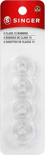 Miniatura 1 de Singer Bobbins Class 15 Transparente 4 unidades
