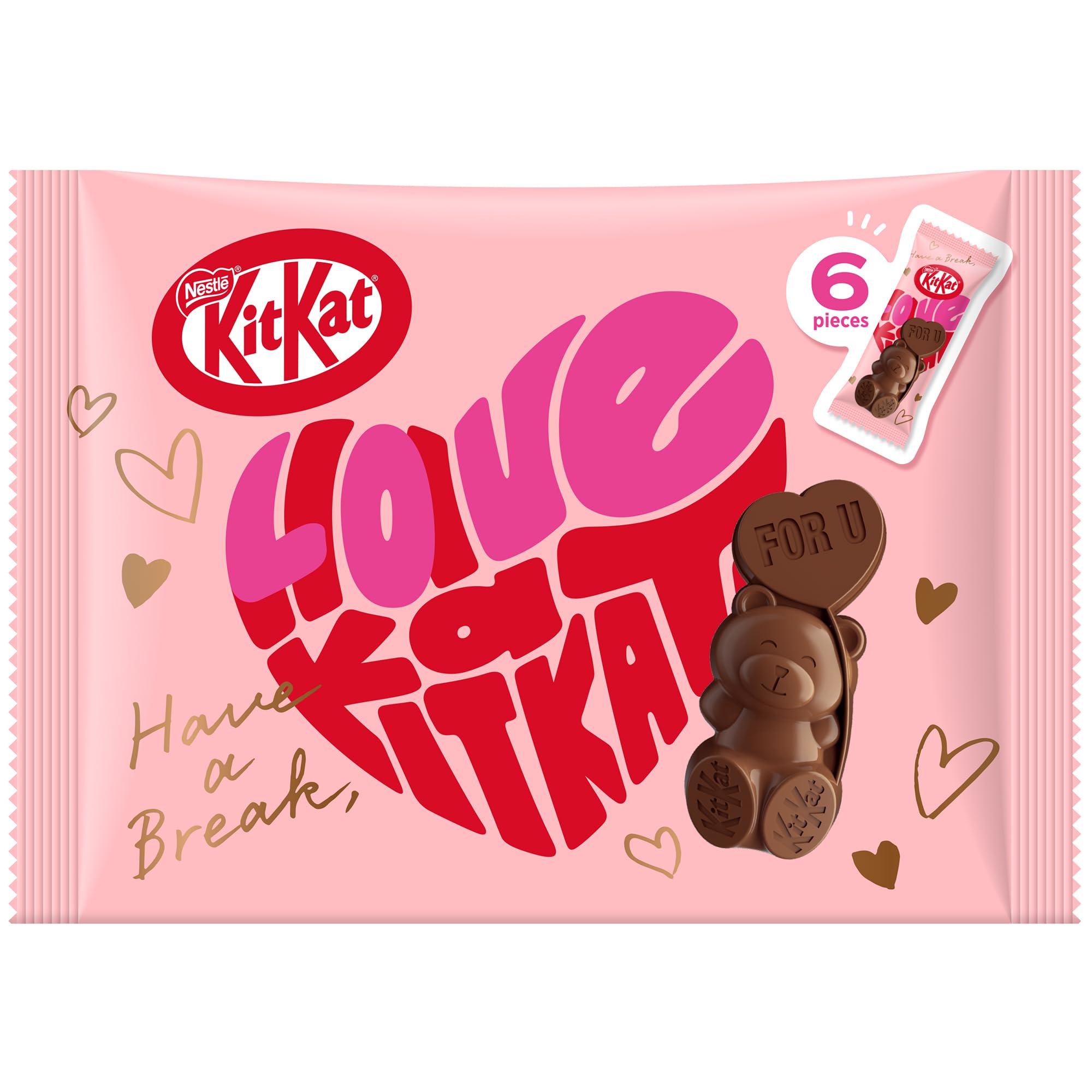 Kit Kat Heartfull Bears 6 Pack