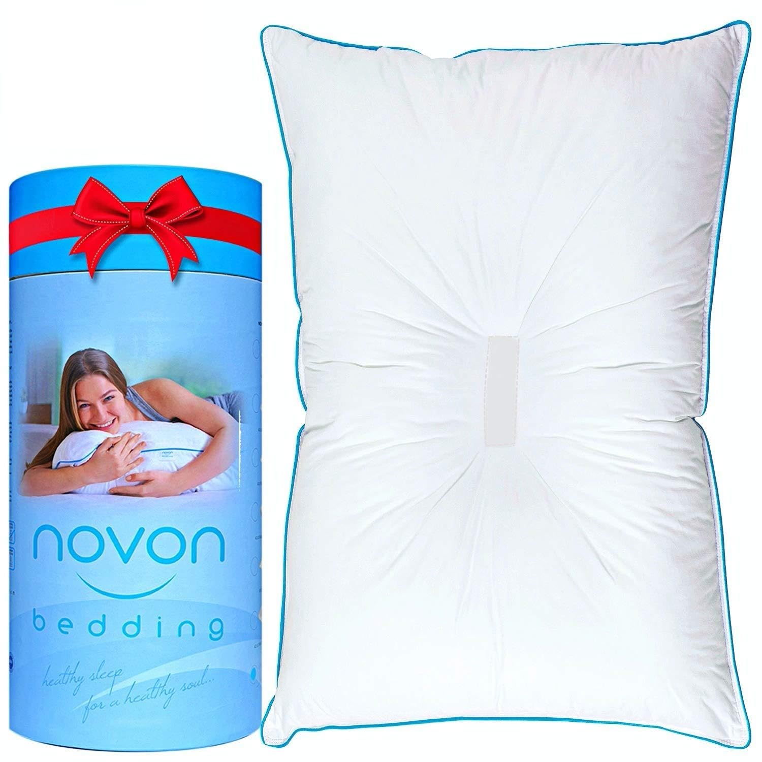 Anti Snore Sleeping Pillow | Light Snorers | Side and Back Sleepers | Adjustable Ergonomic Therapeutic Design for Cervical Neck Head Shoulder Support&Pain Relief | No Memory Foam Odor | Cotton Cover