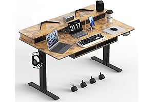 XINYAO Electric Standing Desk with 5 Drawers