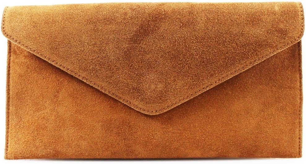 Hipster Fashion DestinationLarge Envelope Shaped Genuine Italian Suede Clutch bag Evening bag Party bag Wrist bag Shoulder bag Underarm bag Verapelle Genuine Suede Leather bag
