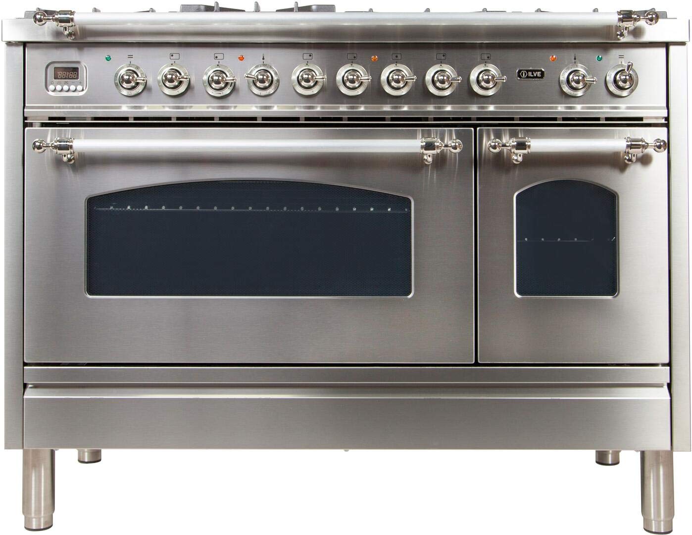 Buy Ilve UPN120FDMPIXLP 48 Nostalgie Series Dual Fuel Liquid Propane Range with 7 Sealed Burners