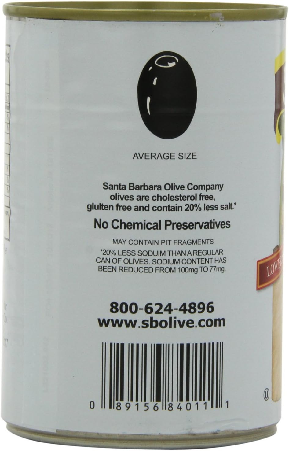 SANTA BARBARA OLIVE BLK CANNED MEDIUM, 6 OZ