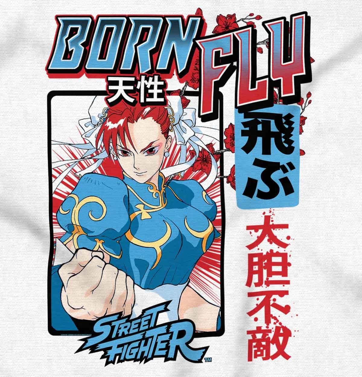 Street Fighter Chun Li Born Fly Graphic T Shirt Men or Women