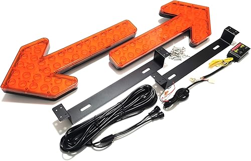 Miniatura 3 de CFLMYYXGS Luz de señal de piloto LED universal impermeable para vehículo de 12V-24V, luz de señal piloto de flecha, carrito de riego, barredora,