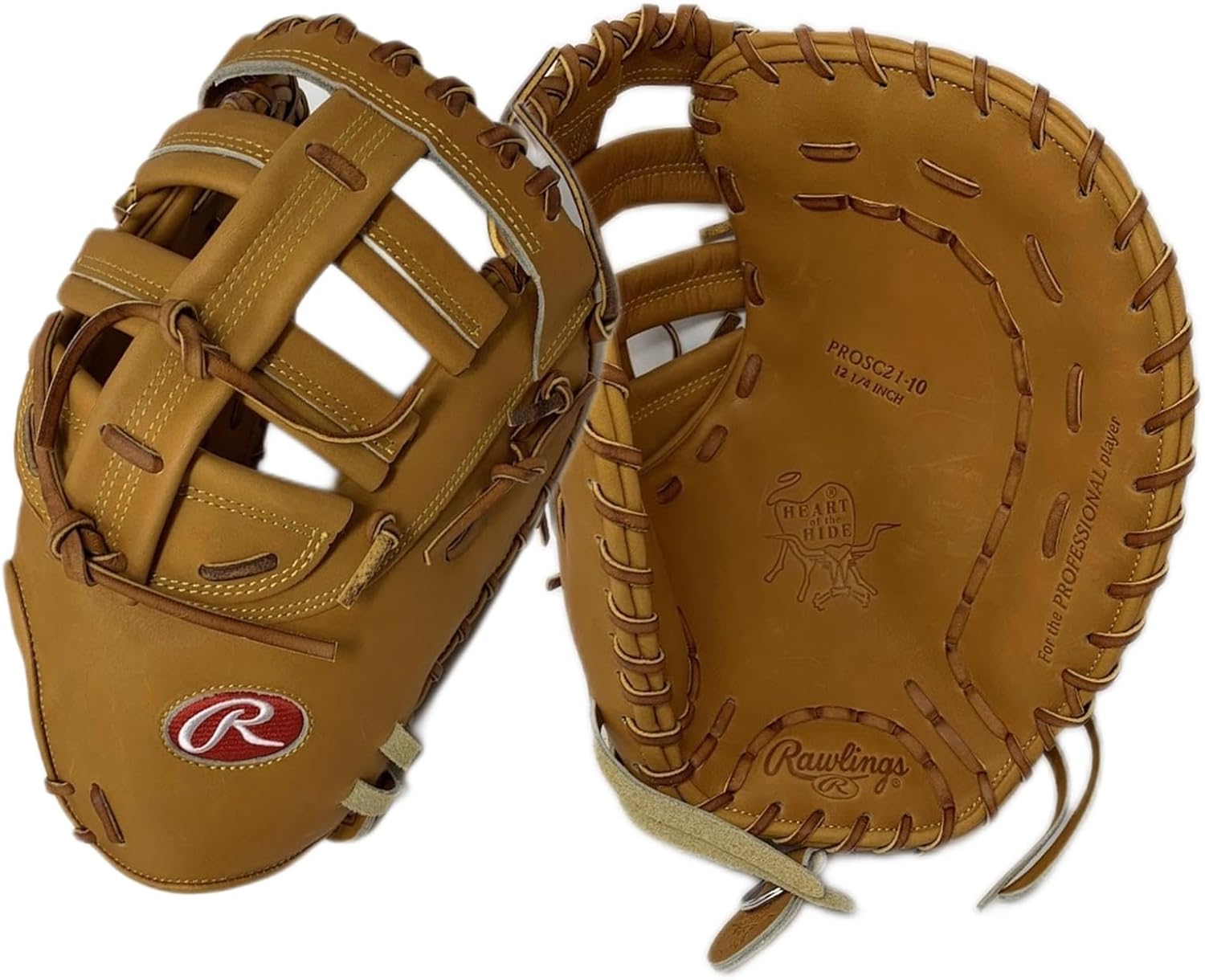 Rawlings Heart of The Hide 12.25 Inch First Base Mitt SC21 Pro Tan Right Hand Throw Standard Fit 1st Base