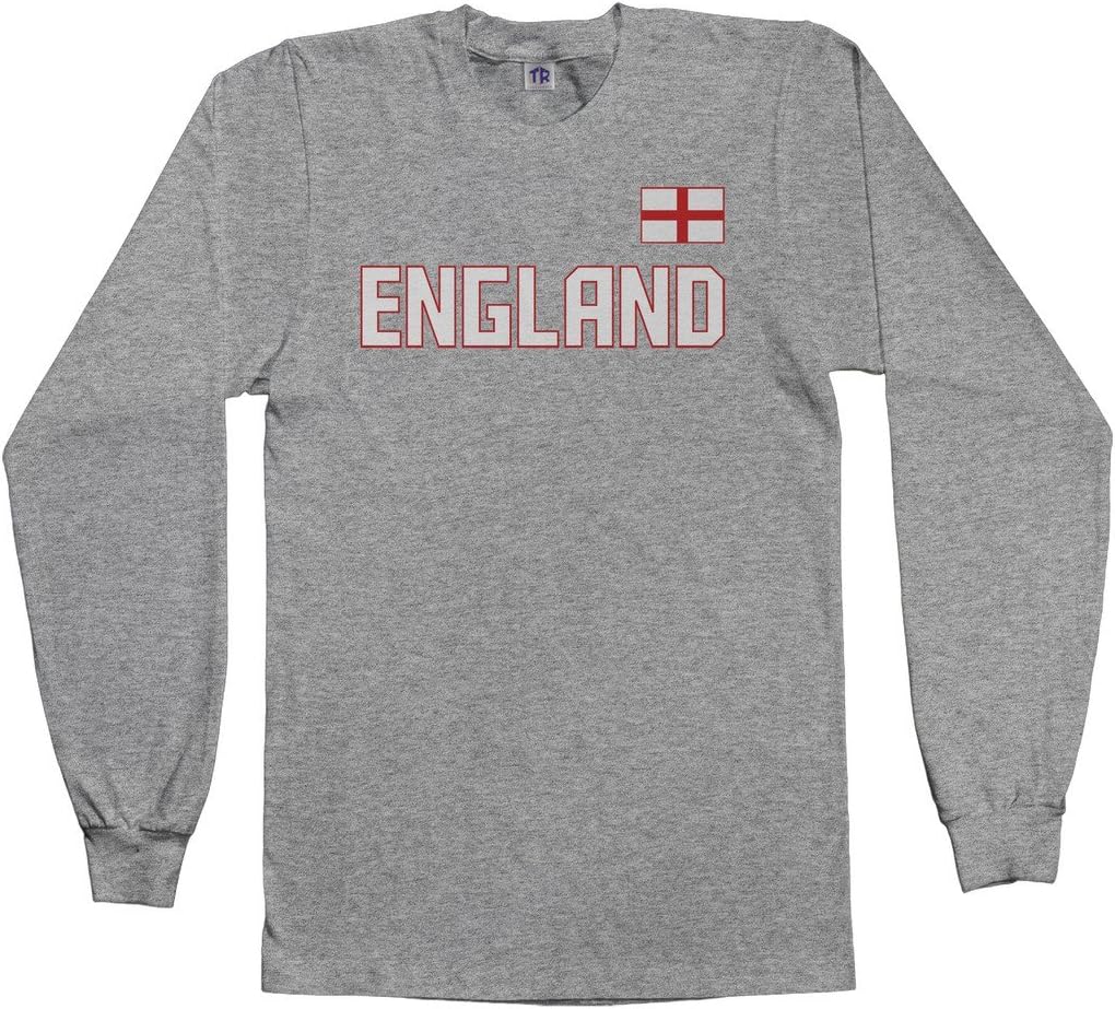 Threadrock Men's England National Pride Long Sleeve T-Shirt