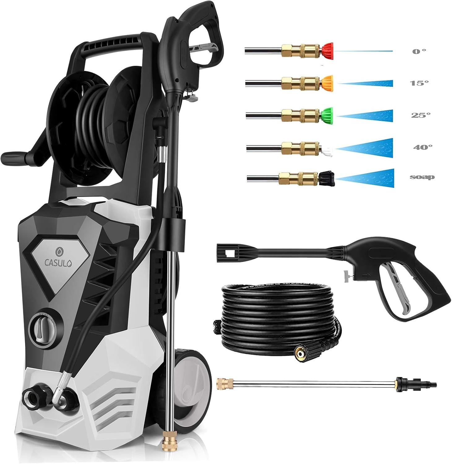 Amazon Crazy 🔥 Deals Electric Pressure Washer Power Washer 1800w high Pressure Washer Car Washer with 5 Nozzles Built-in Detergent Tank,Hose Reels,Best for Cleaning Homes, Cars, Driveways, Patios Amazing 🔥 Electric Pressure Washer Power Washer 1800w high Pressure Washer Car Washer with 5 Nozzles Built-in Detergent Tank,Hose Reels,Best for Cleaning Homes, Cars, Driveways, Patios