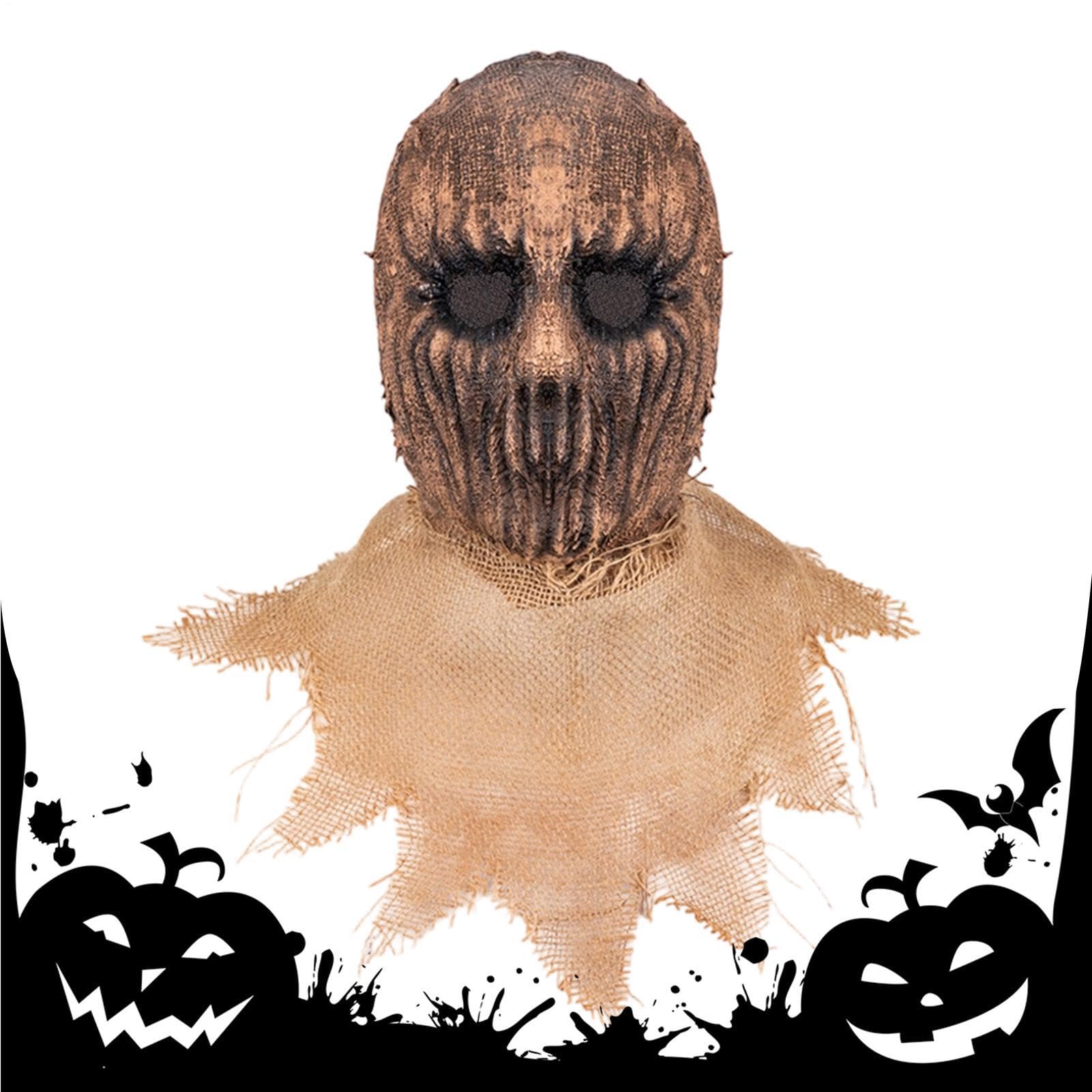 Maskarada osłona twarzy przerażający lateks Halloween nakrycie głowy na