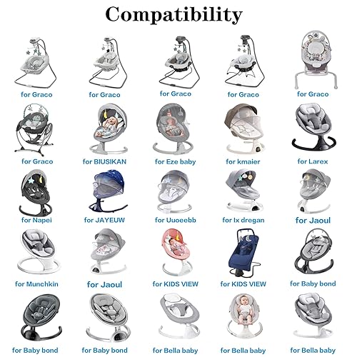 Miniatura 2 de Cable de 5 V para columpio de bebé compatible con Graco, Munchkin, Kmaier, Jool, látex, Babybond, Bioby, Bellababy, Ezebaby, Napei, Gopanda,