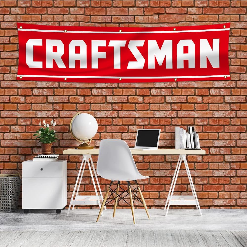 Craftsman Tools Banner Flag for for Wall Decor Garage Store Man Cave