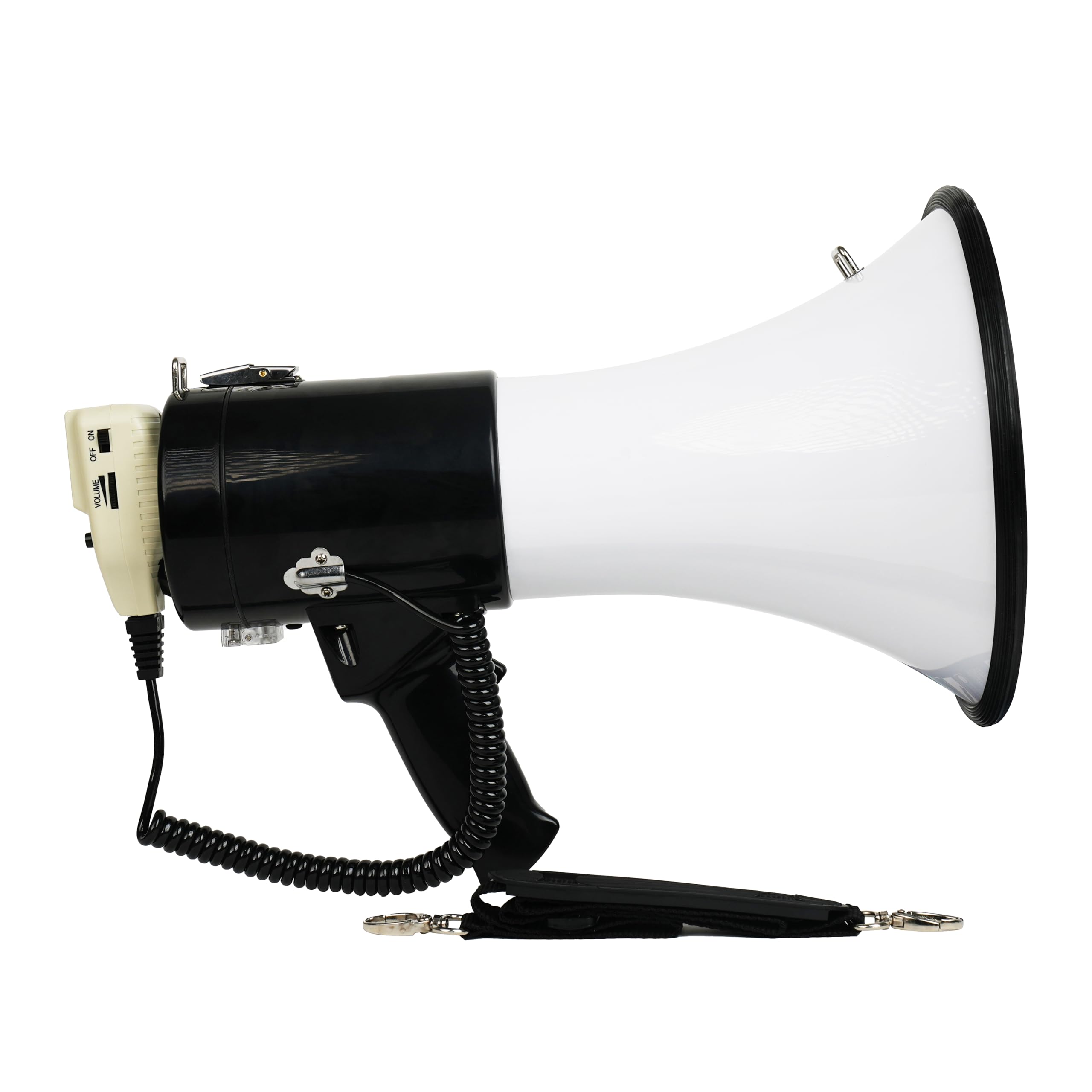 Mégaphone 121 DB avec Sirène et Volume Réglable