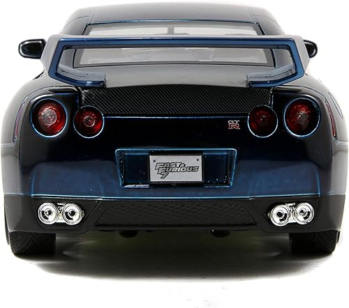 Miniatura 3 de Fast  Furious Nissan GTR Blue 124 fundido a presión por Jada Toys