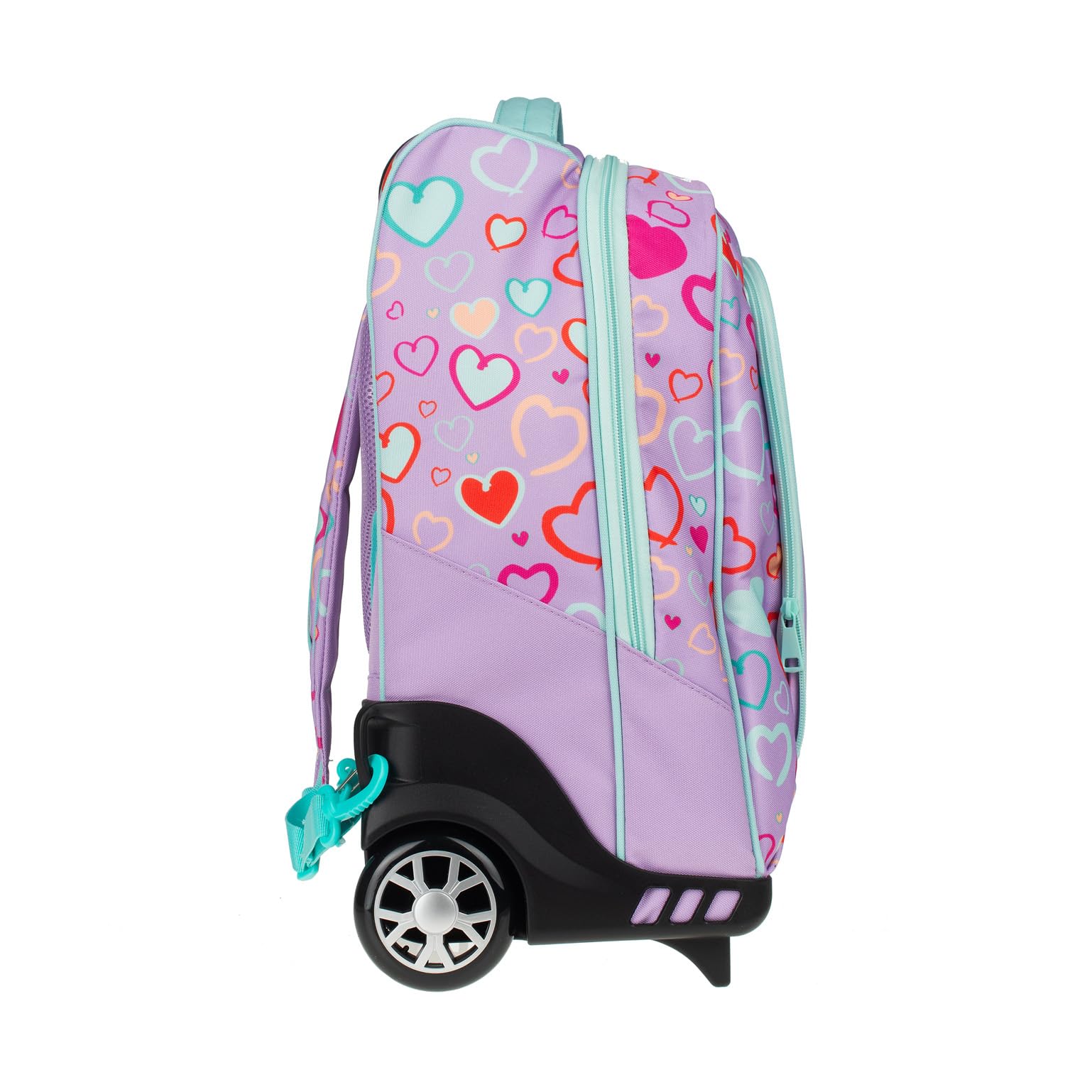 Zaino Trolley Scuola Elementare per Bambini 34x25x52 cm con Ruote in Gomma Zainetto da Bambino o Bambina