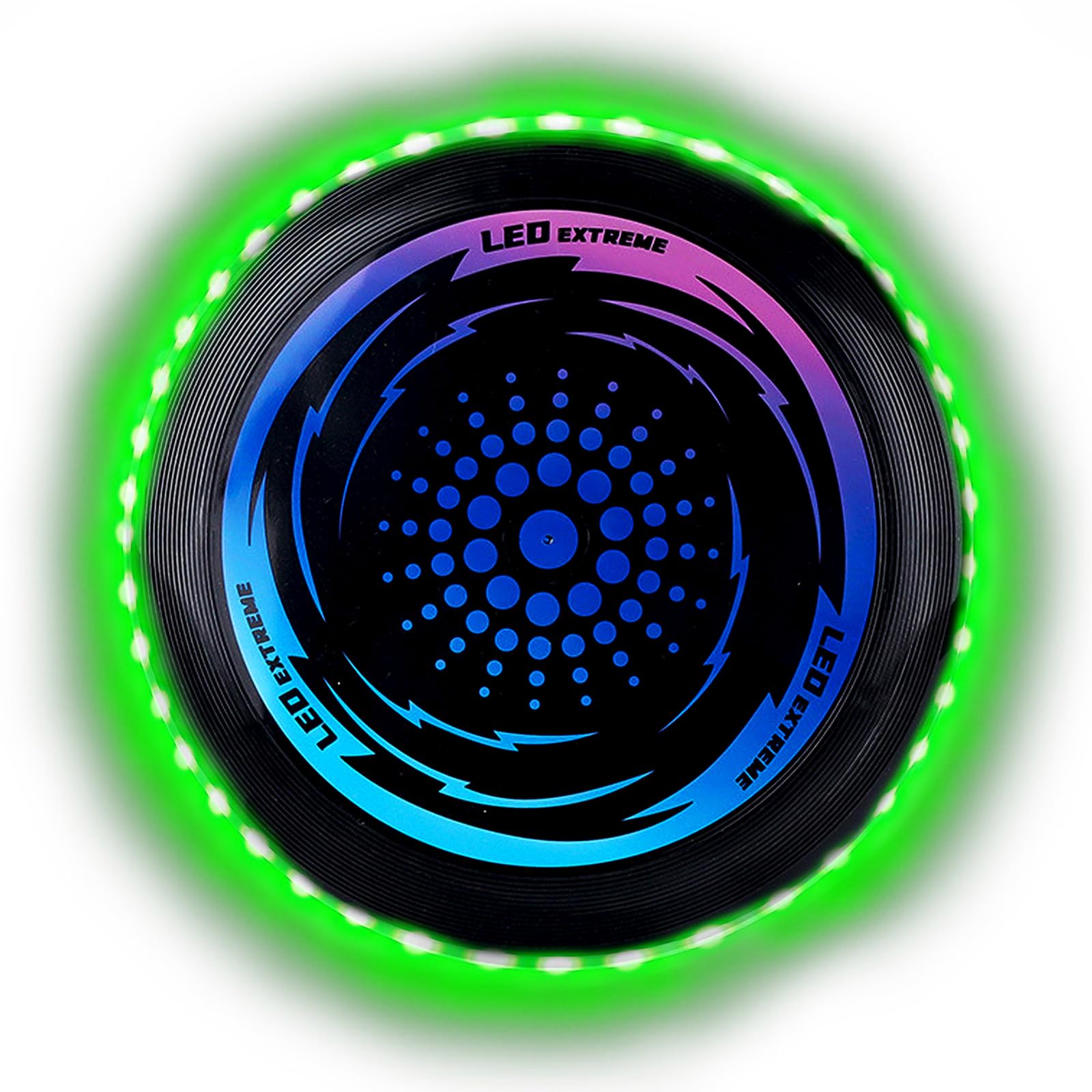 Frisbee LED Luminoso Disco Volante Morbido Tessuto 49 LED Funsport dla Dorosłych Dzieci Plaża