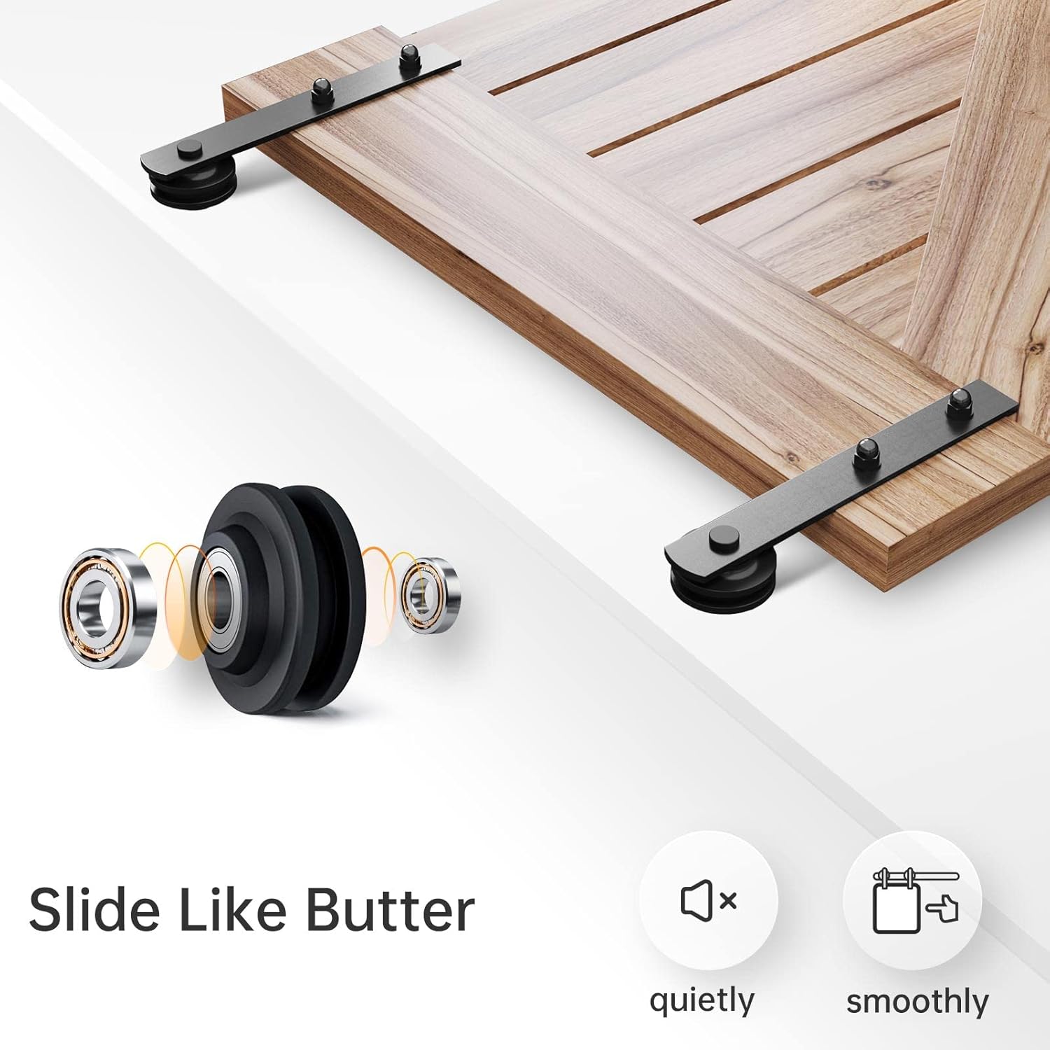 Flаѕh Dеаlѕ - 50% оƒƒ EaseLife 8 FT Heavy Duty Sliding Barn Door Hardware Track Kit,Straight Pulley,Slide Smoothly Quietly,Easy Install (8FT Track Kit for 40~48 Wide Single Door) Flаѕh Dеаlѕ - 80% оƒƒ EaseLife 8 FT Heavy Duty Sliding Barn Door Hardware Track Kit,Straight Pulley,Slide Smoothly Quietly,Easy Install (8FT Track Kit for 40~48 Wide Single Door)
