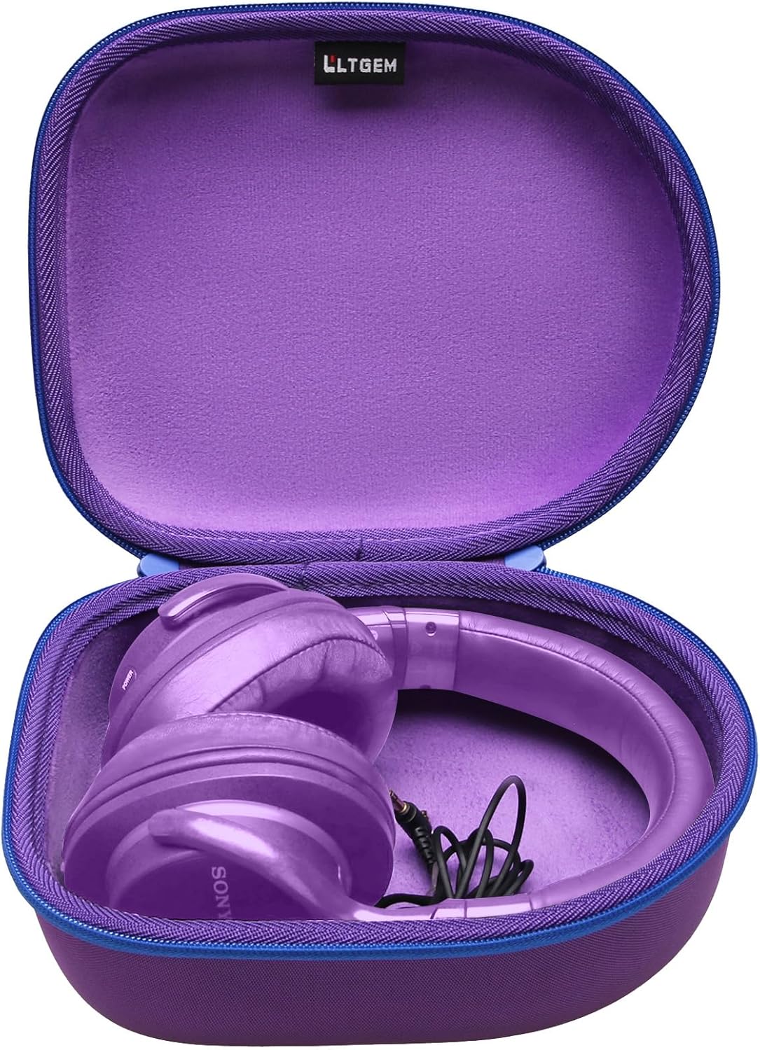 Headphone Headset Case Compatible with JBL, Beats, Sony, Soundcore Anker, Raycon, TOZO, SteelSeries, Logitech, Jabra, Bose, Audio-Technica, Sennheiser Headphones, Dark Purple