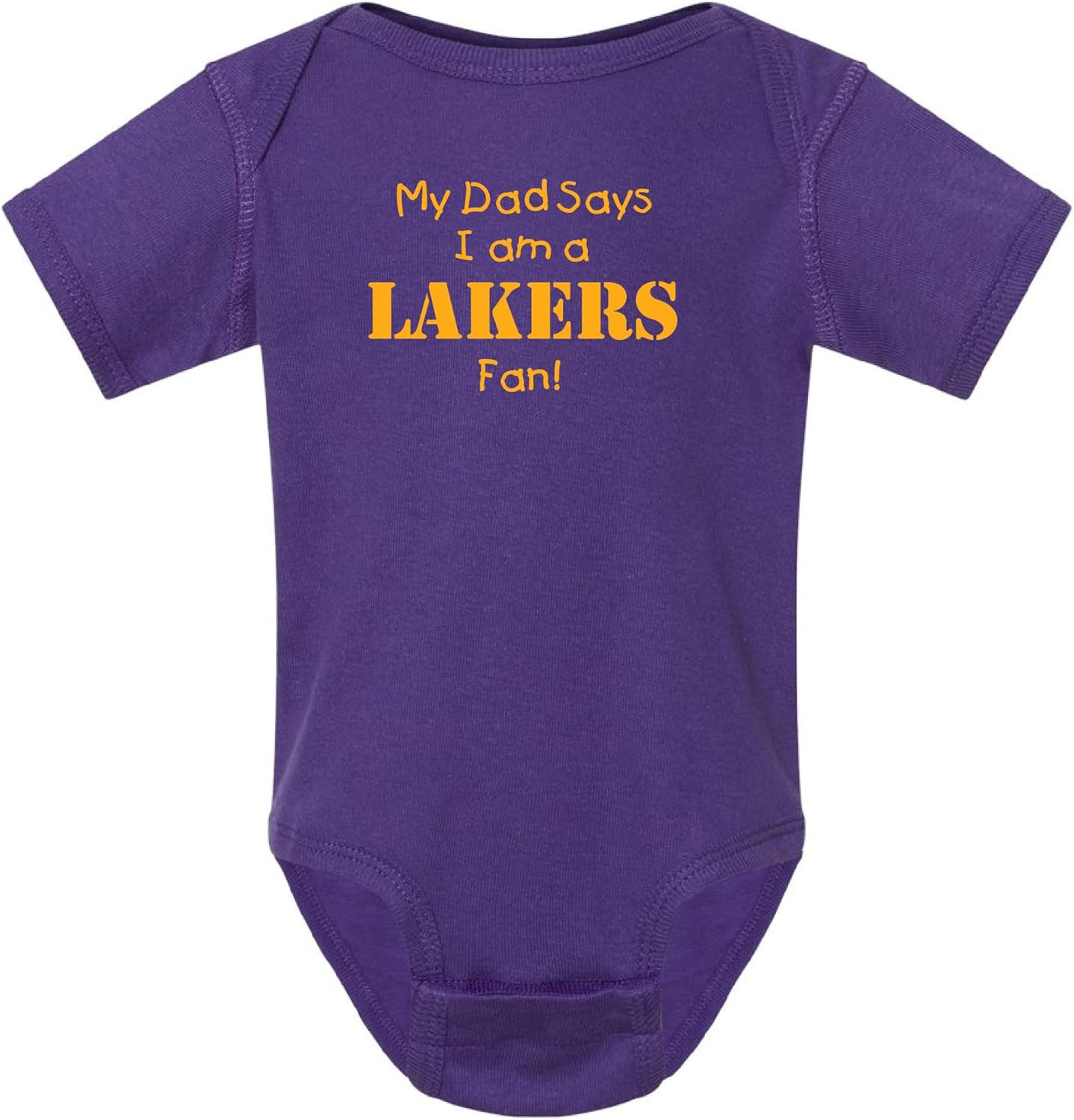 Campus Originals My Dad Says I am a LA Basketball Fan Cute Baby Bodysuit Shower Gift