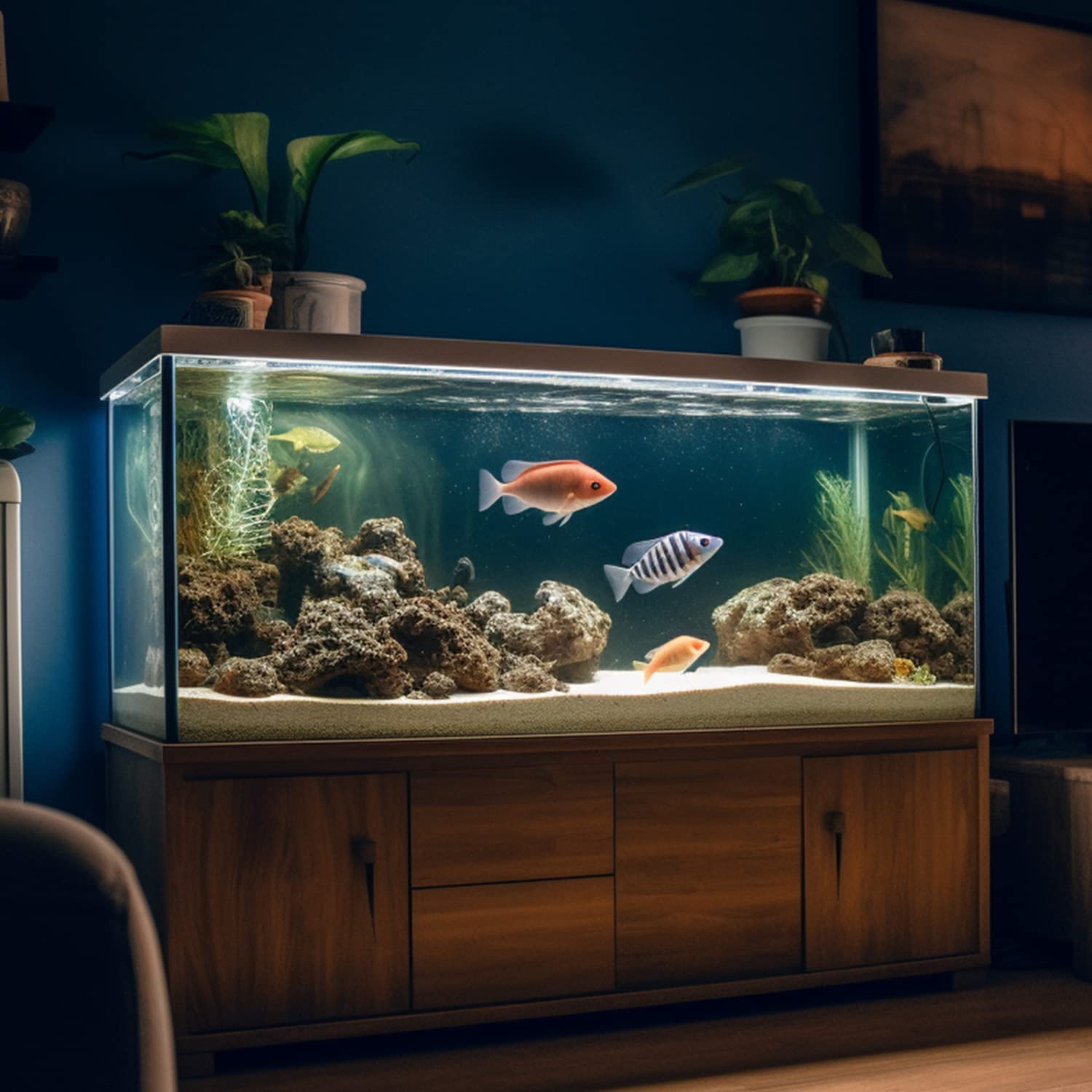 Nobleza - LED Impermeabile per Acquario, Vasca e Piante di Diverse Tensioni e Lunghezze (1.5W 30cm, Luce Bianca)